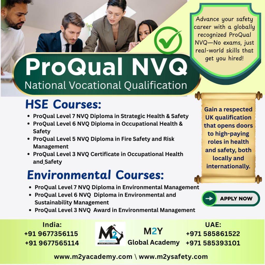 ProQual Level 3 NVQ Certificate in Occupational Health and Safety