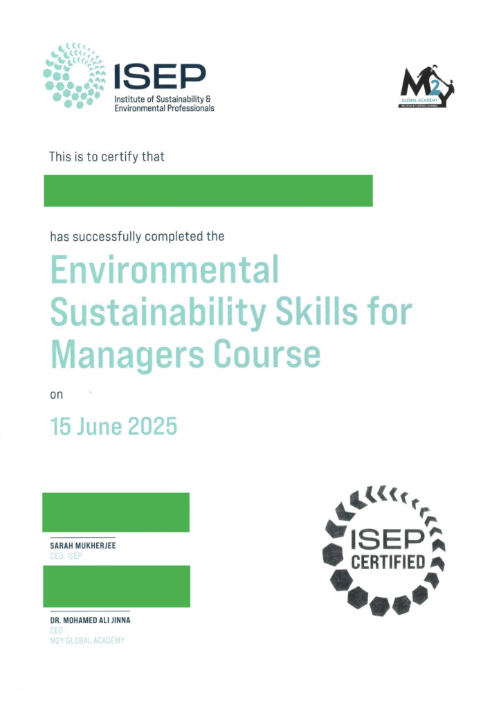 ISEP CERTIFICATE