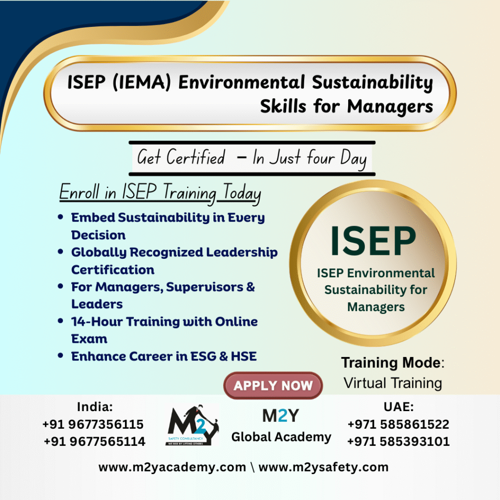 ISEP (IEMA) Environmental Sustainability Skills for Managers