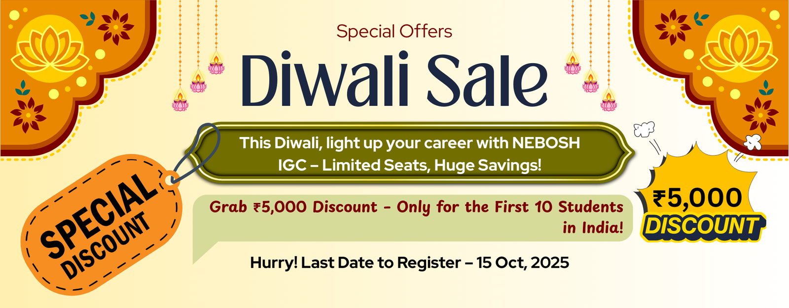 Nebosh igc Diwali offer