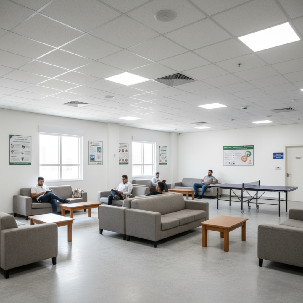 labor accommodation facility in Dubai