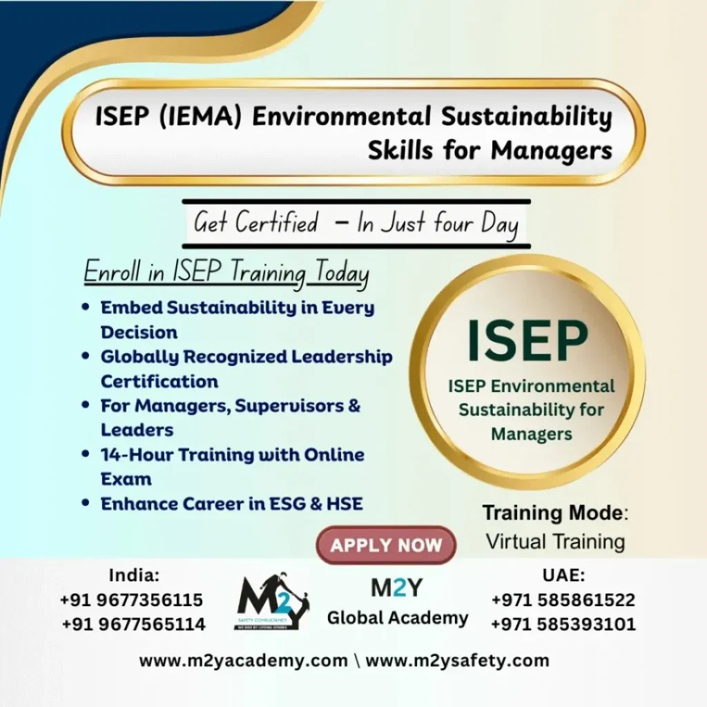 ISEP (IEMA) Environmental Sustainability Skills for Managers