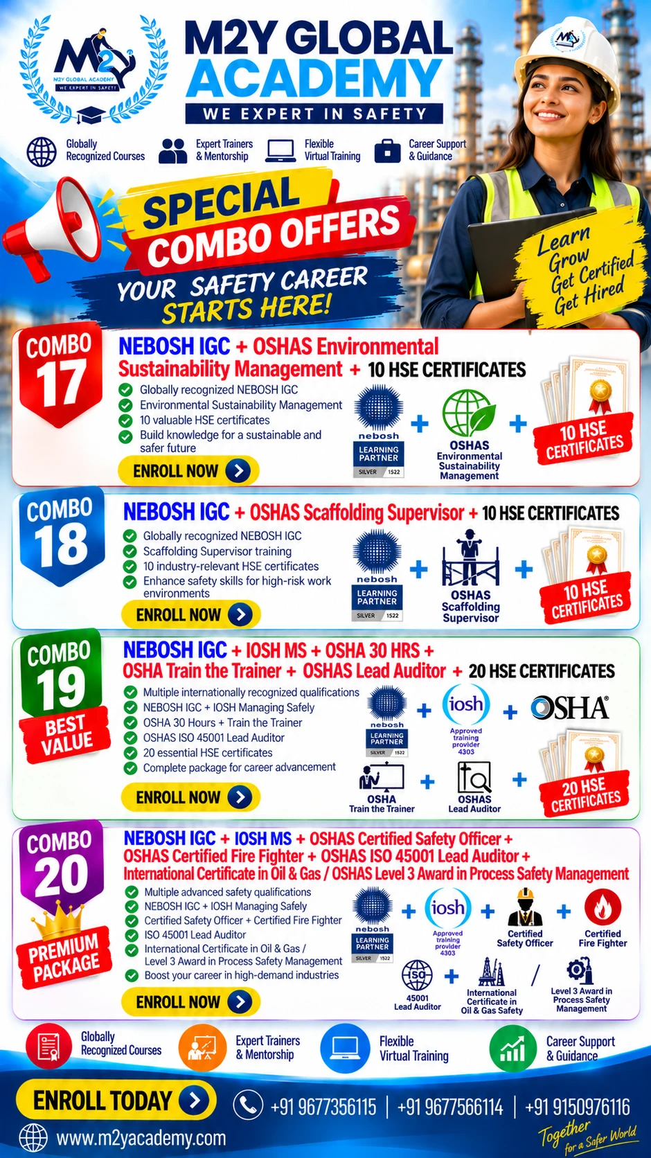 M2Y Global Academy Safety Combos (3)