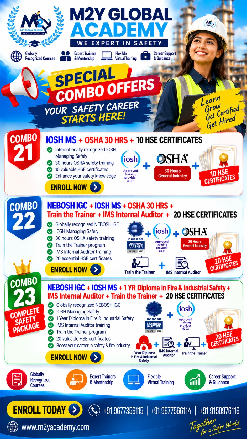 M2Y Global Academy Safety Course Offers