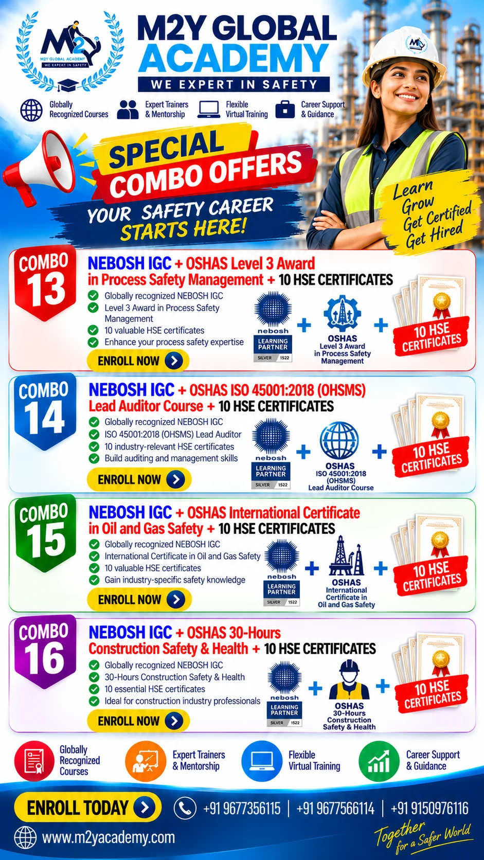 M2Y Global Academy Safety Training Offers