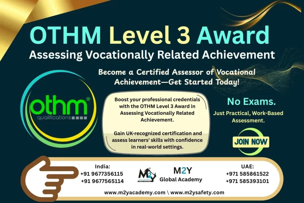 OTHM Level 3 Award in Assessing Vocationally Related Achievement