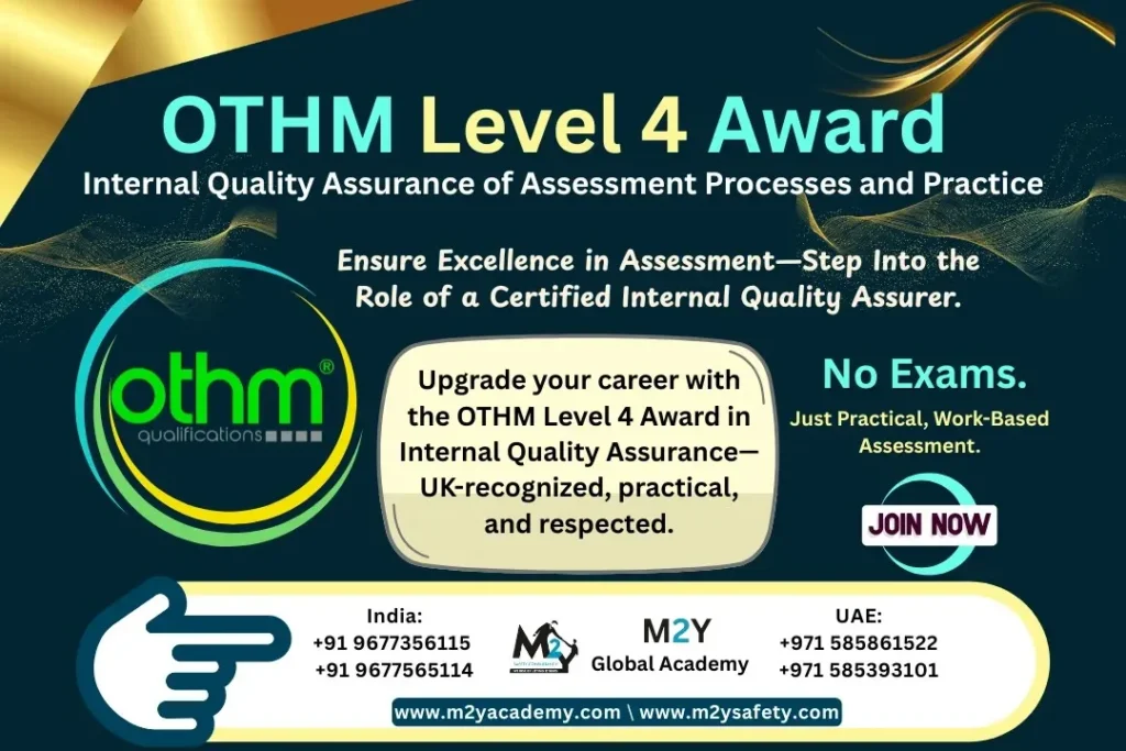OTHM Level 4 Award in Internal Quality Assurance