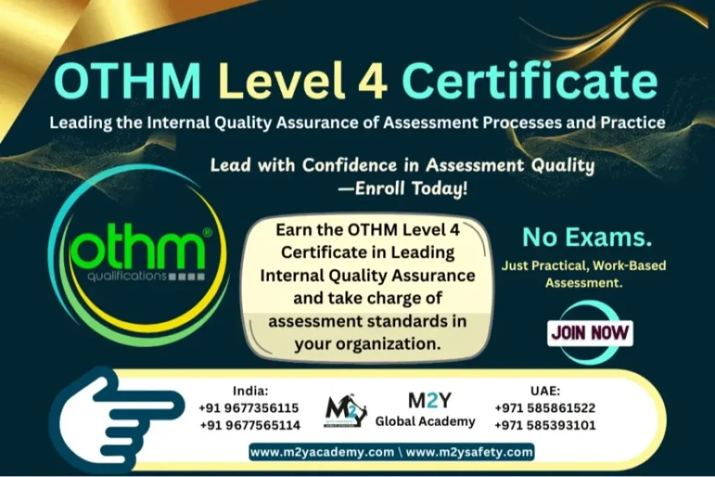 OTHM Level 4 Certificate in Leading the Internal Quality Assurance of Assessment Processes and Practice
