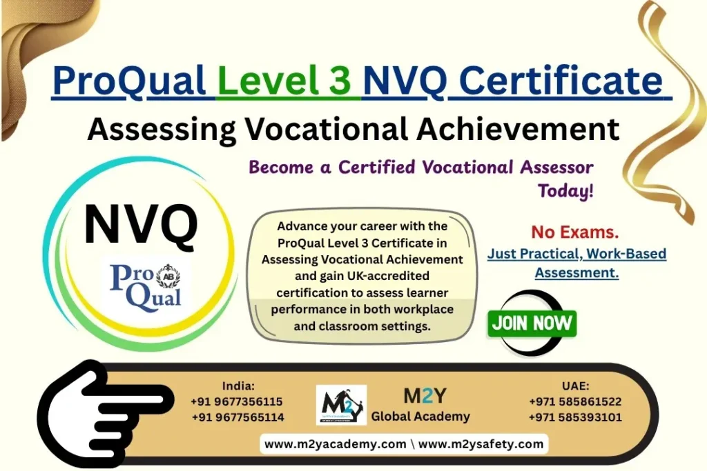 ProQual Level 3 Certificate in Assessing Vocational Achievement