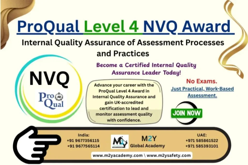 ProQual Level 4 Award in Internal Quality Assurance
