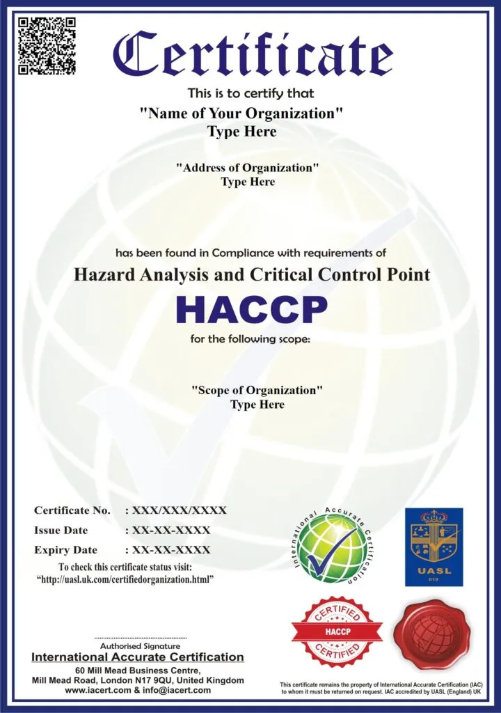 HACCP Certification