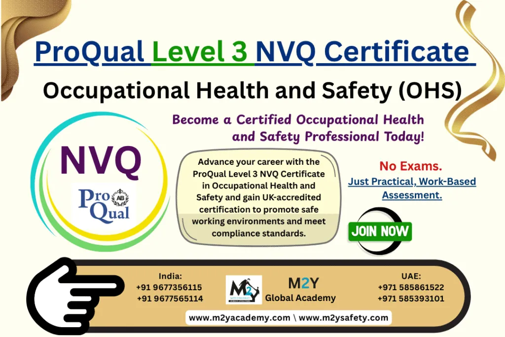 ProQual Level 3 NVQ Certificate in Occupational Health and Safety