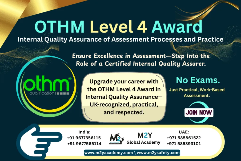OTHM Level 4 Award in Internal Quality Assurance