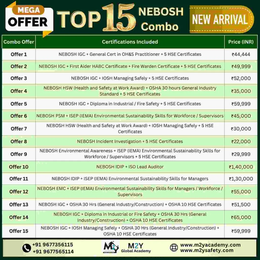 Top nebosh combo offer