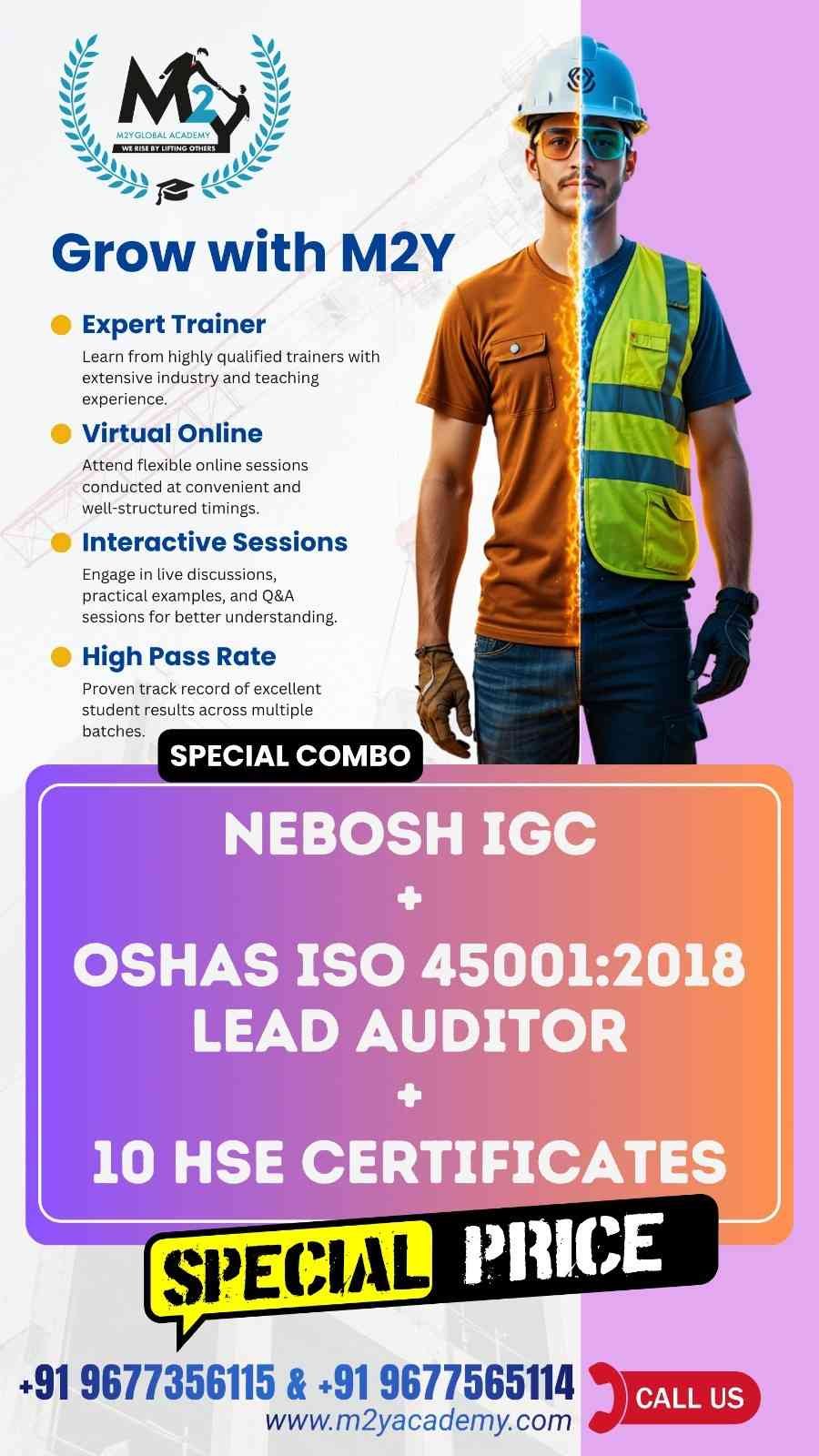 oshas iso lead auditor and nebosh igc offer